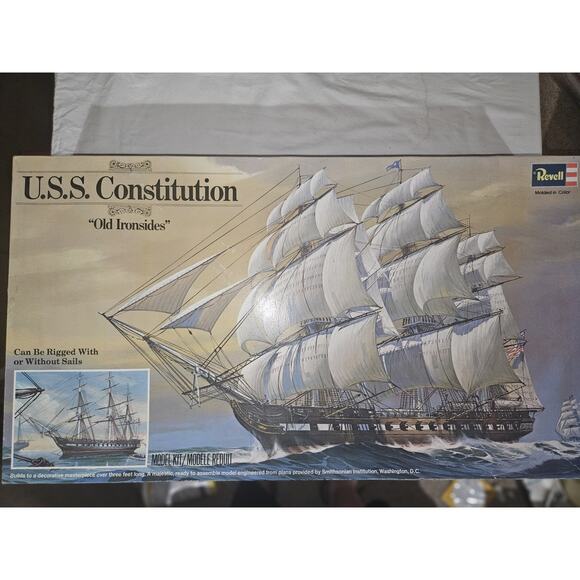 REVELL H-398 USS Constitution 1:96 Old Ironsides Model Ship Kit - NEW Open Box - Picture 1 of 6